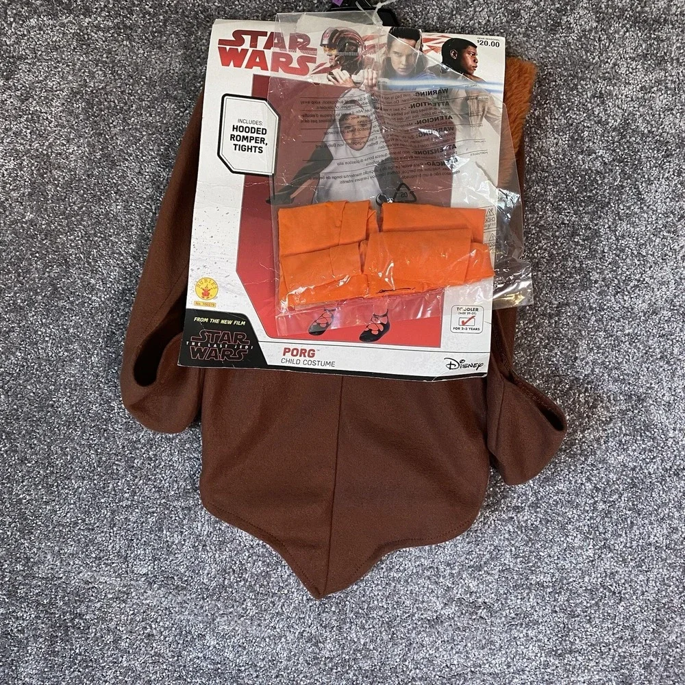 STAR WARS PORG Costume Toddler 2T 3T‎ Baby The Last Jedi Purim NEW Halloween - Picture 2 of 9